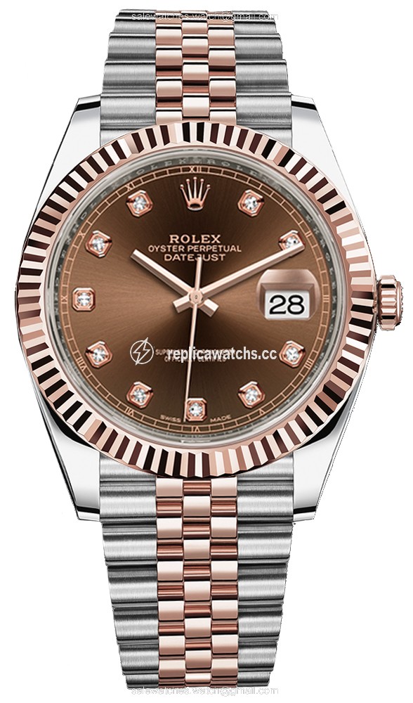 Replica 126331 Chocolate Diamond Jubilee Rolex Datejust 41mm Stainless Steel and Everose Gold Mens Watch Replica 126331 Chocolate Diamond Jubilee Rolex Datejust 41mm Stainless Steel and Everose Gold Mens Watch
