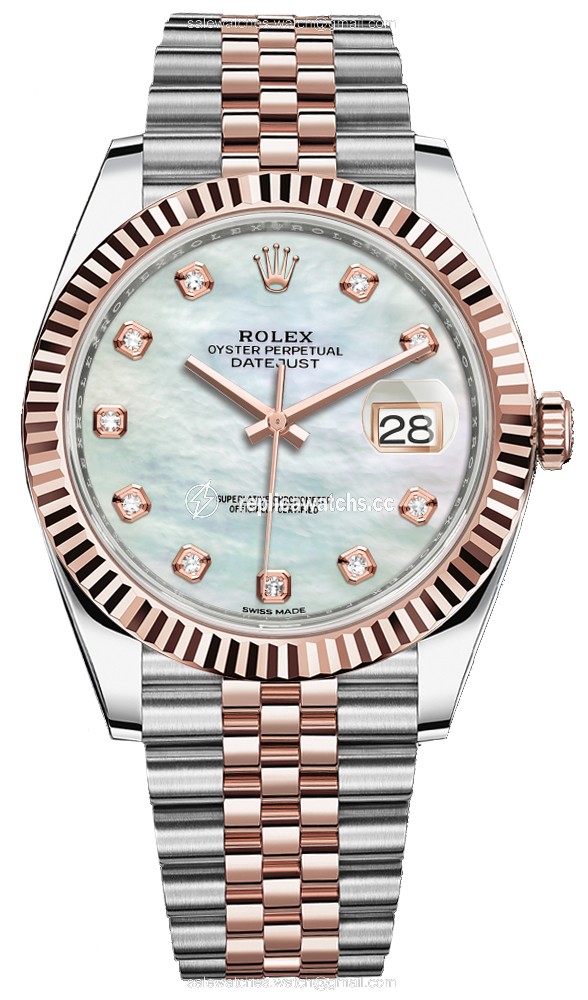 Replica 126331 MOP Diamond Jubilee Rolex Datejust 41mm Steel and Everose Gold Mens Watch Replica 126331 MOP Diamond Jubilee Rolex Datejust 41mm Steel and Everose Gold Mens Watch