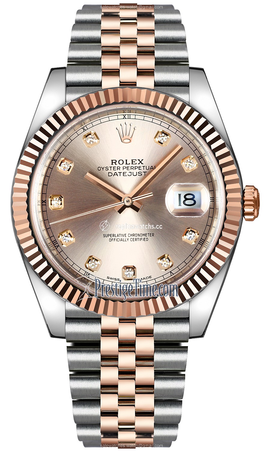 Replica 126331 Sundust Diamond Jubilee Rolex Datejust 41mm Stainless Steel and Everose Gold Mens Watch Replica 126331 Sundust Diamond Jubilee Rolex Datejust 41mm Stainless Steel and Everose Gold Mens Watch