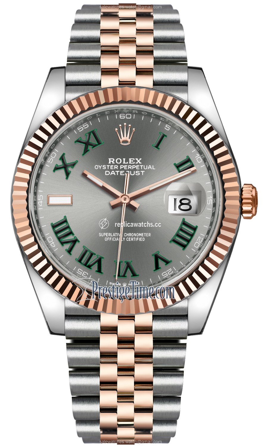 Replica 126331 Slate Roman Jubilee Wimbledon Rolex Datejust 41mm Steel and Everose Gold Mens Watch Replica 126331 Slate Roman Jubilee Wimbledon Rolex Datejust 41mm Steel and Everose Gold Mens Watch