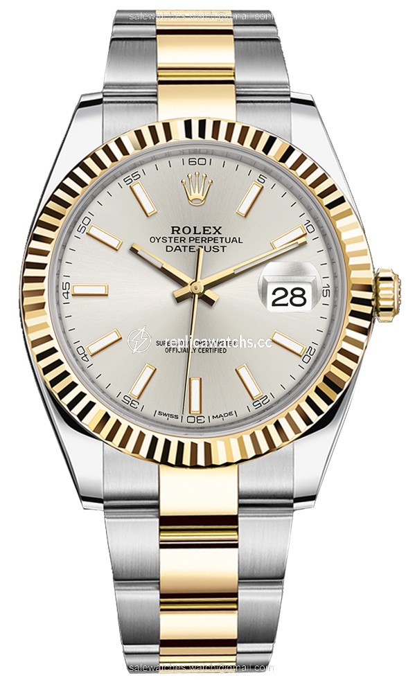 Replica 126333 Silver Index Oyster Rolex Datejust 41mm Stainless Steel and Yellow Gold Mens Watch Replica 126333 Silver Index Oyster Rolex Datejust 41mm Stainless Steel and Yellow Gold Mens Watch