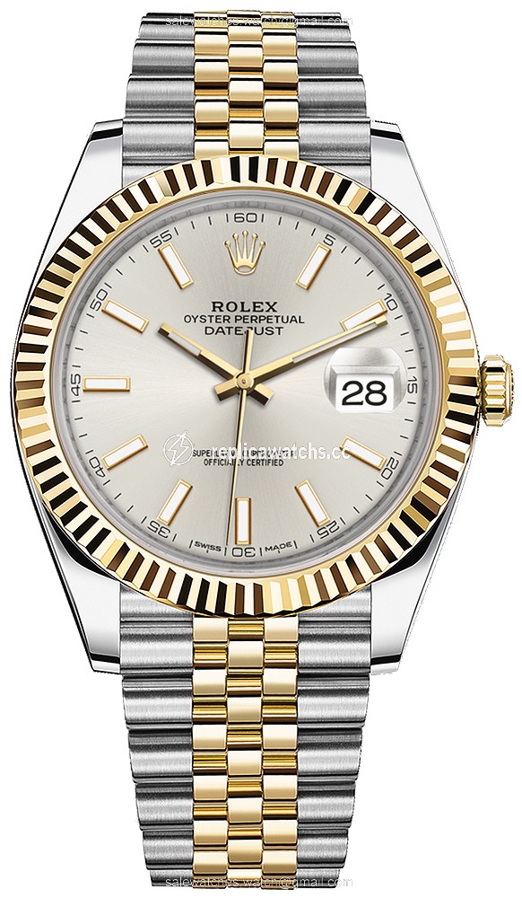 Replica 126333 Silver Index Jubilee Rolex Datejust 41mm Stainless Steel and Yellow Gold Mens Watch Replica 126333 Silver Index Jubilee Rolex Datejust 41mm Stainless Steel and Yellow Gold Mens Watch