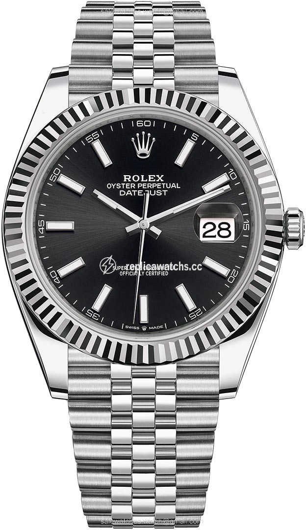 Replica 126334 Black Index Jubilee Rolex Datejust 41mm Stainless Steel Mens Watch Replica 126334 Black Index Jubilee Rolex Datejust 41mm Stainless Steel Mens Watch