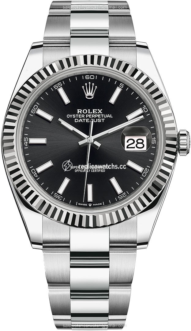 Replica 126334 Black Index Oyster Rolex Datejust 41mm Stainless Steel Mens Watch Replica 126334 Black Index Oyster Rolex Datejust 41mm Stainless Steel Mens Watch