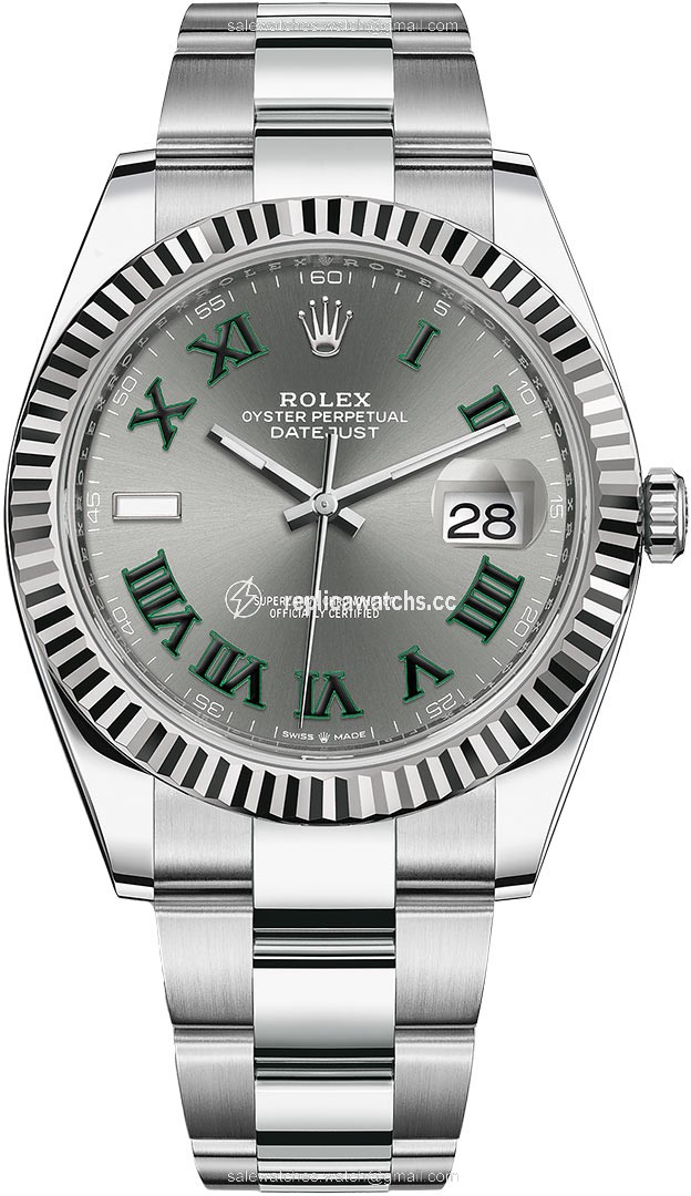 Replica 126334 Slate Roman Oyster Wimbledon Rolex Datejust 41mm Stainless Steel Mens Watch Replica 126334 Slate Roman Oyster Wimbledon Rolex Datejust 41mm Stainless Steel Mens Watch
