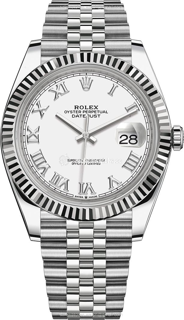 Replica 126334 White Roman Jubilee Rolex Datejust 41mm Stainless Steel Mens Watch Replica 126334 White Roman Jubilee Rolex Datejust 41mm Stainless Steel Mens Watch