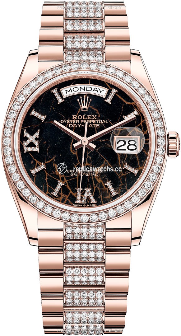 Replica 128345rbr Eisenkiesel DB Rolex Day-Date 36mm Everose Gold Midsize Watch Replica 128345rbr Eisenkiesel DB Rolex Day-Date 36mm Everose Gold Midsize Watch