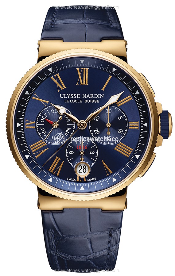 Replica 1532-150/43 Ulysse Nardin Marine Chronograph Annual Calendar 43mm Mens Watch Replica 1532-150/43 Ulysse Nardin Marine Chronograph Annual Calendar 43mm Mens Watch