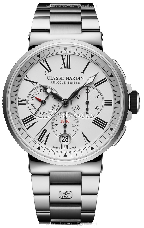Replica 1533-150-7m/40 Ulysse Nardin Marine Chronograph Annual Calendar 43mm Mens Watch Replica 1533-150-7m/40 Ulysse Nardin Marine Chronograph Annual Calendar 43mm Mens Watch
