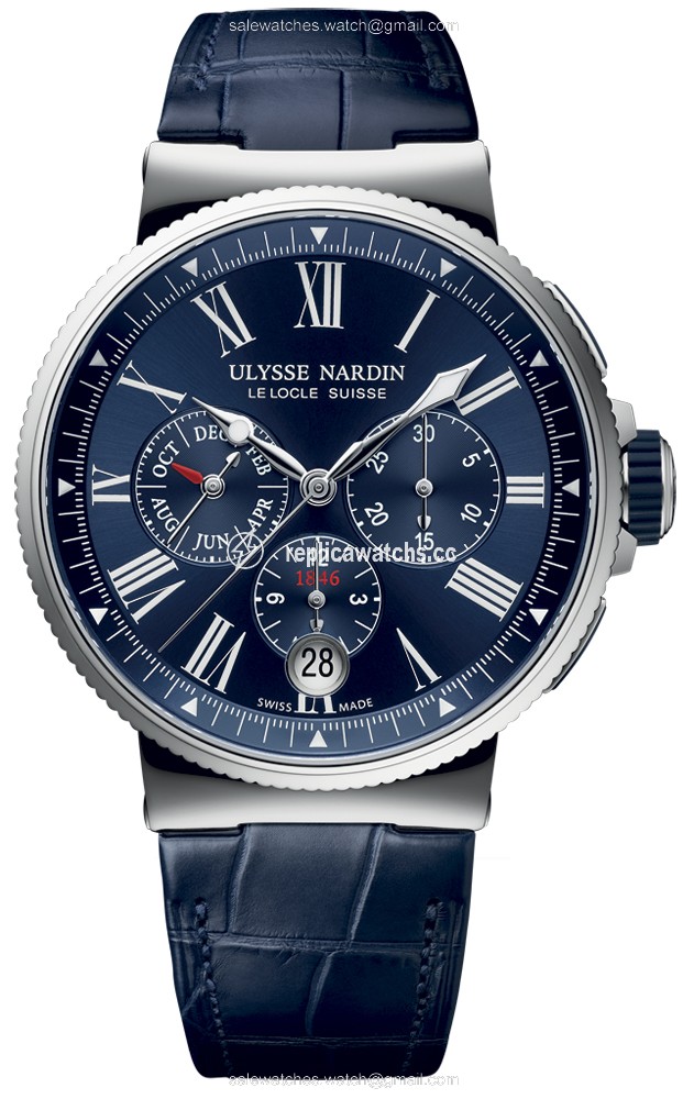 Replica 1533-150/43 Ulysse Nardin Marine Chronograph Annual Calendar 43mm Mens Watch Replica 1533-150/43 Ulysse Nardin Marine Chronograph Annual Calendar 43mm Mens Watch