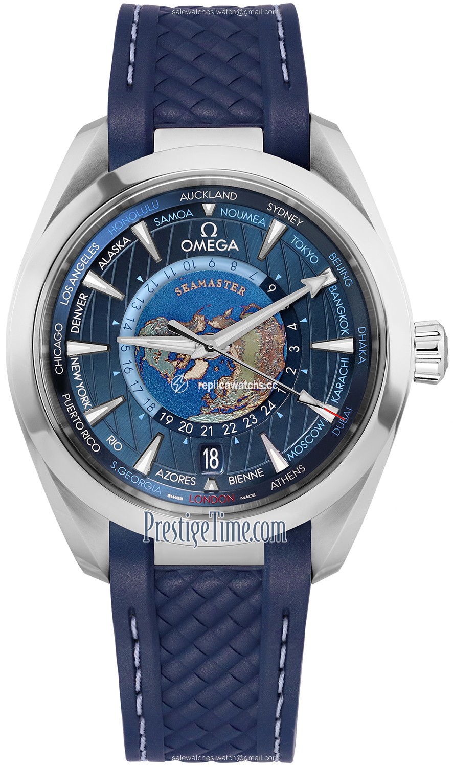 Replica 220.12.43.22.03.001 Omega Aqua Terra 150M GMT Worldtimer Co-Axial Master Chronometer 43mm Mens Watch Replica 220.12.43.22.03.001 Omega Aqua Terra 150M GMT Worldtimer Co-Axial Master Chronometer 43mm Mens Watch