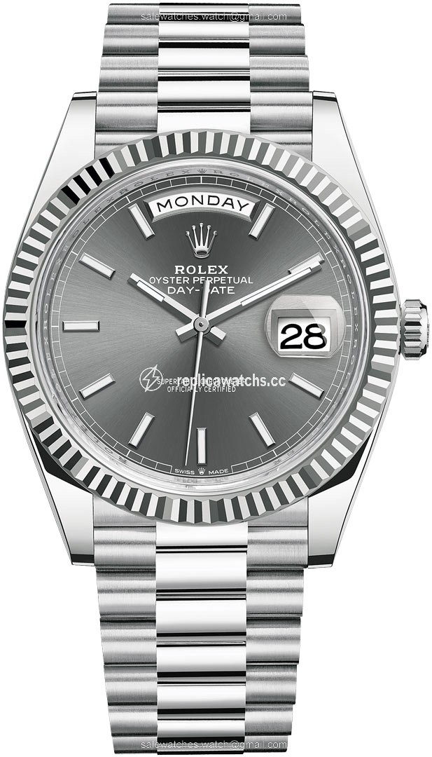 Replica 228236 Slate Index Rolex Day-Date 40mm Platinum Mens Watch Replica 228236 Slate Index Rolex Day-Date 40mm Platinum Mens Watch