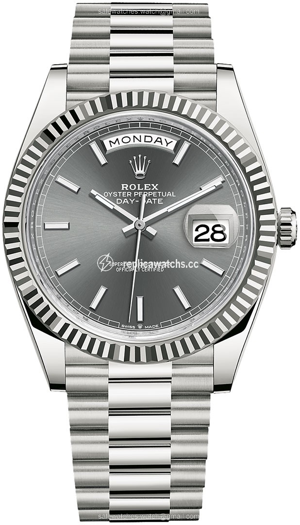 Replica 228239 Slate Index Rolex Day-Date 40mm White Gold Mens Watch Replica 228239 Slate Index Rolex Day-Date 40mm White Gold Mens Watch