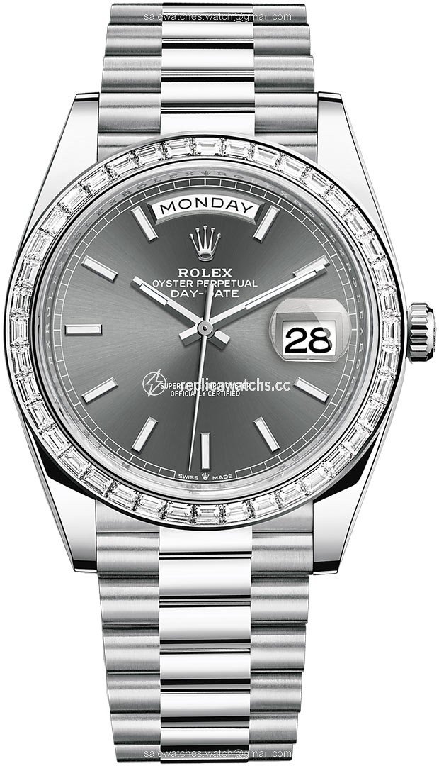 Replica 228396TBR Slate Index Rolex Day-Date 40mm Platinum Mens Watch Replica 228396TBR Slate Index Rolex Day-Date 40mm Platinum Mens Watch