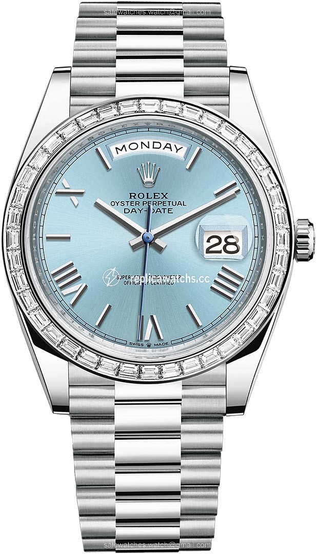 Replica 228396TBR Ice Blue Roman Rolex Day-Date 40mm Platinum Mens Watch Replica 228396TBR Ice Blue Roman Rolex Day-Date 40mm Platinum Mens Watch