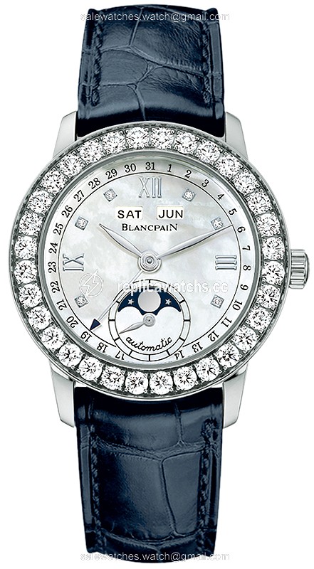 Replica 2360-1991a-55b Blancpain Leman Ladies Moonphase & Complete Calendar 34mm Ladies Watch Replica 2360-1991a-55b Blancpain Leman Ladies Moonphase & Complete Calendar 34mm Ladies Watch