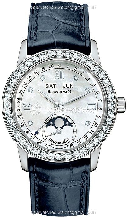 Replica 2360-4691a-55b Blancpain Leman Ladies Moonphase & Complete Calendar 34mm Ladies Watch Replica 2360-4691a-55b Blancpain Leman Ladies Moonphase & Complete Calendar 34mm Ladies Watch
