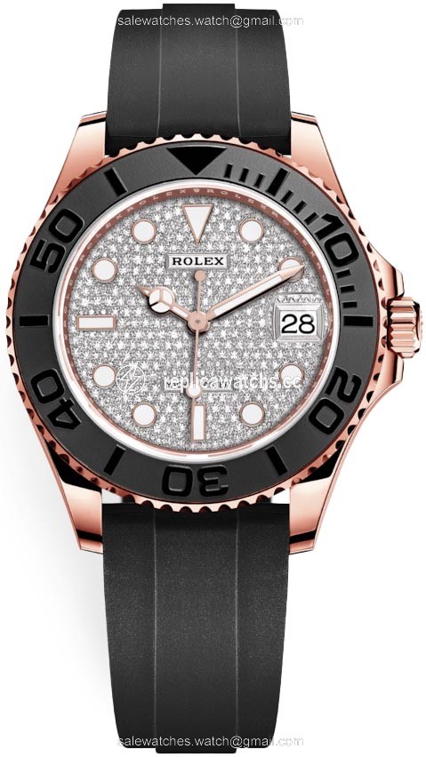 Replica 268655 Pave Diamond Rolex Yacht-Master 37mm Mens Watch Replica 268655 Pave Diamond Rolex Yacht-Master 37mm Mens Watch