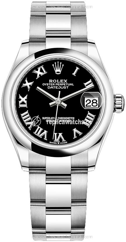 Replica 278240 Black Roman Oyster Rolex Datejust 31mm Stainless Steel Ladies Watch Replica 278240 Black Roman Oyster Rolex Datejust 31mm Stainless Steel Ladies Watch