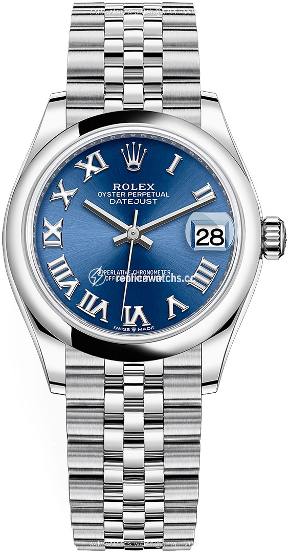 Replica 278240 Blue Roman Jubilee Rolex Datejust 31mm Stainless Steel Ladies Watch Replica 278240 Blue Roman Jubilee Rolex Datejust 31mm Stainless Steel Ladies Watch