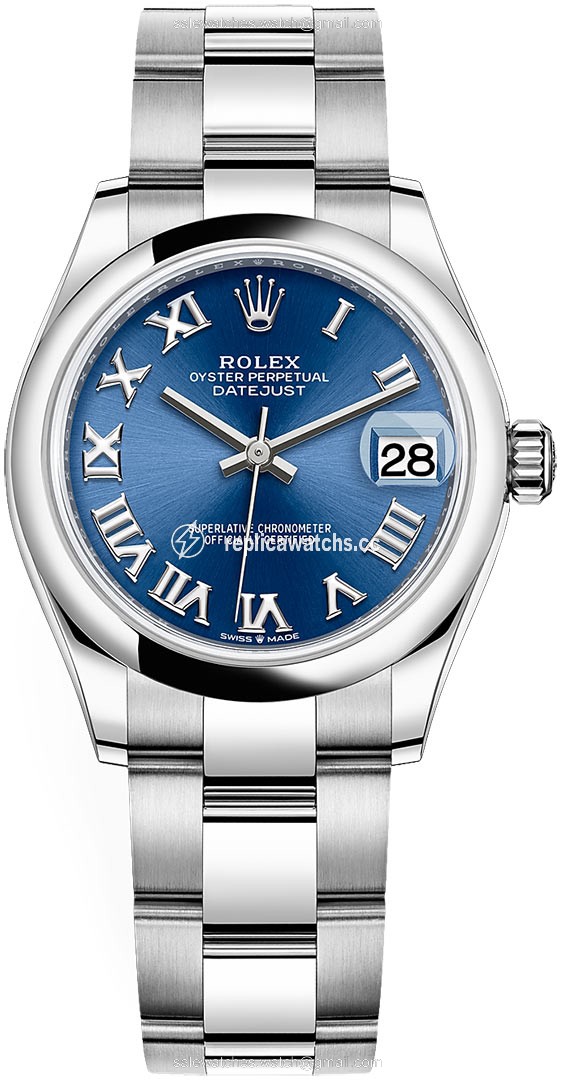 Replica 278240 Blue Roman Oyster Rolex Datejust 31mm Stainless Steel Ladies Watch Replica 278240 Blue Roman Oyster Rolex Datejust 31mm Stainless Steel Ladies Watch
