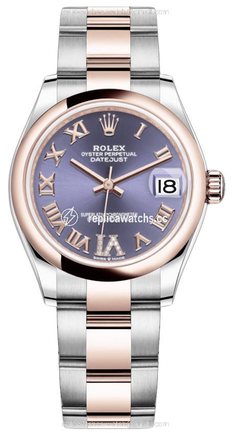 Replica 278241 Aubergine Roman VI Oyster Rolex Datejust 31mm Stainless Steel and Rose Gold Ladies Watch Replica 278241 Aubergine Roman VI Oyster Rolex Datejust 31mm Stainless Steel and Rose Gold Ladies Watch