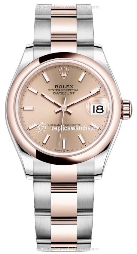 Replica 278241 Rose Index Oyster Rolex Datejust 31mm Stainless Steel and Rose Gold Ladies Watch Replica 278241 Rose Index Oyster Rolex Datejust 31mm Stainless Steel and Rose Gold Ladies Watch