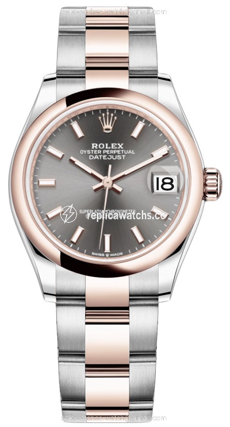 Replica 278241 Rhodium Index Oyster Rolex Datejust 31mm Stainless Steel and Rose Gold Ladies Watch Replica 278241 Rhodium Index Oyster Rolex Datejust 31mm Stainless Steel and Rose Gold Ladies Watch