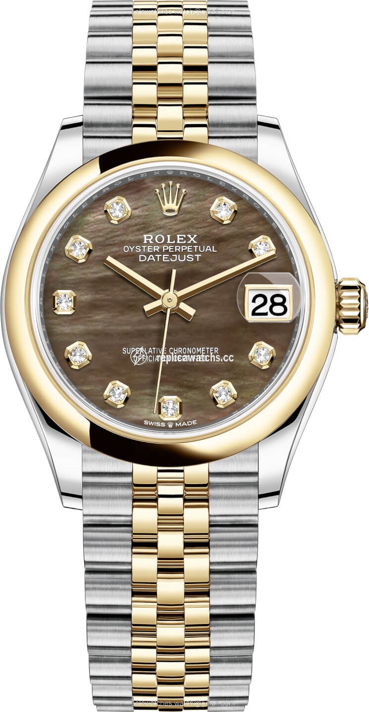 Replica 278243 Black MOP Diamond Jubilee Rolex Datejust 31mm Stainless Steel and Yellow Gold Ladies Watch Replica 278243 Black MOP Diamond Jubilee Rolex Datejust 31mm Stainless Steel and Yellow Gold Ladies Watch