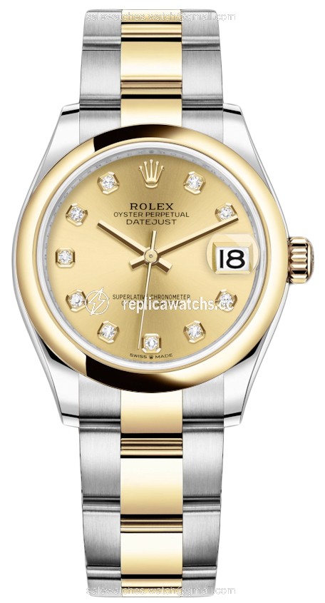 Replica 278243 Champagne Diamond Oyster Rolex Datejust 31mm Stainless Steel and Yellow Gold Ladies Watch Replica 278243 Champagne Diamond Oyster Rolex Datejust 31mm Stainless Steel and Yellow Gold Ladies Watch