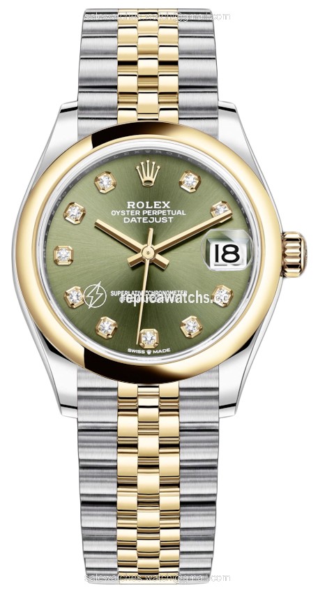 Replica 278243 Green Diamond Jubilee Rolex Datejust 31mm Stainless Steel and Yellow Gold Ladies Watch Replica 278243 Green Diamond Jubilee Rolex Datejust 31mm Stainless Steel and Yellow Gold Ladies Watch