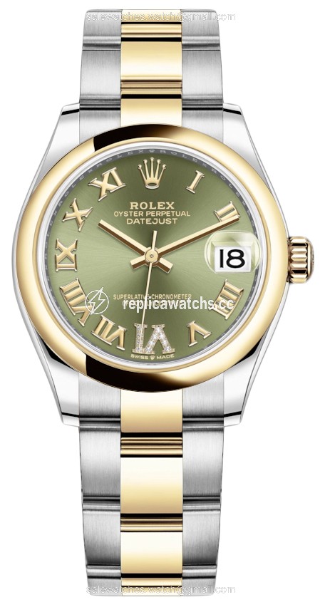 Replica 278243 Green VI Roman Oyster Rolex Datejust 31mm Stainless Steel and Yellow Gold Ladies Watch Replica 278243 Green VI Roman Oyster Rolex Datejust 31mm Stainless Steel and Yellow Gold Ladies Watch