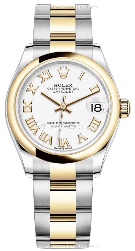 Replica 278243 White Roman Oyster Rolex Datejust 31mm Stainless Steel and Yellow Gold Ladies Watch Replica 278243 White Roman Oyster Rolex Datejust 31mm Stainless Steel and Yellow Gold Ladies Watch