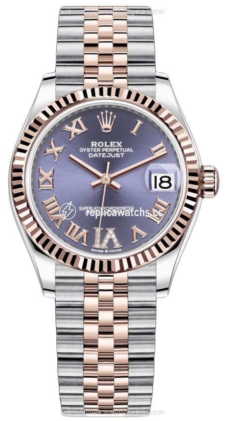 Replica 278271 Aubergine Roman VI Jubilee Rolex Datejust 31mm Stainless Steel and Rose Gold Ladies Watch Replica 278271 Aubergine Roman VI Jubilee Rolex Datejust 31mm Stainless Steel and Rose Gold Ladies Watch