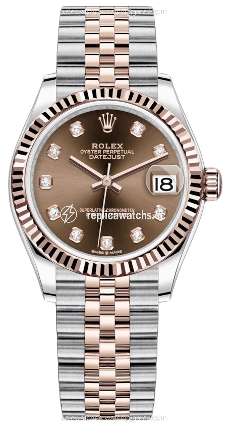 Replica 278271 Chocolate Diamond Jubilee Rolex Datejust 31mm Stainless Steel and Rose Gold Ladies Watch Replica 278271 Chocolate Diamond Jubilee Rolex Datejust 31mm Stainless Steel and Rose Gold Ladies Watch