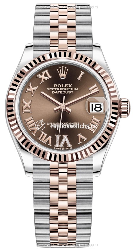 Replica 278271 Chocolate Roman VI Jubilee Rolex Datejust 31mm Stainless Steel and Rose Gold Ladies Watch Replica 278271 Chocolate Roman VI Jubilee Rolex Datejust 31mm Stainless Steel and Rose Gold Ladies Watch