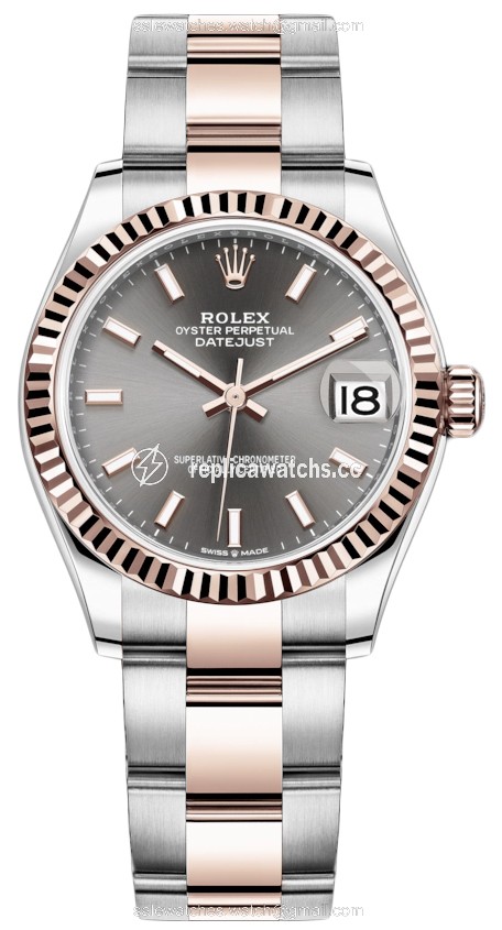 Replica 278271 Rhodium Index Oyster Rolex Datejust 31mm Stainless Steel and Rose Gold Ladies Watch Replica 278271 Rhodium Index Oyster Rolex Datejust 31mm Stainless Steel and Rose Gold Ladies Watch