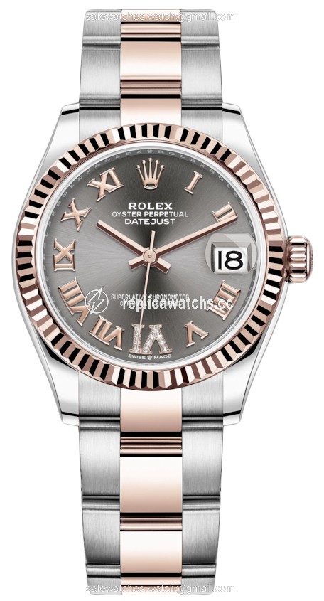Replica 278271 Rhodium Roman VI Oyster Rolex Datejust 31mm Stainless Steel and Rose Gold Ladies Watch Replica 278271 Rhodium Roman VI Oyster Rolex Datejust 31mm Stainless Steel and Rose Gold Ladies Watch