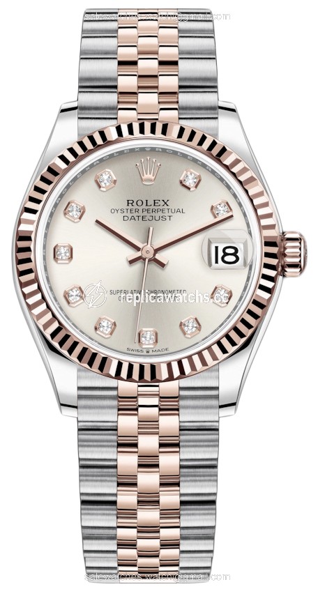 Replica 278271 Silver Diamond Jubilee Rolex Datejust 31mm Stainless Steel and Rose Gold Ladies Watch Replica 278271 Silver Diamond Jubilee Rolex Datejust 31mm Stainless Steel and Rose Gold Ladies Watch