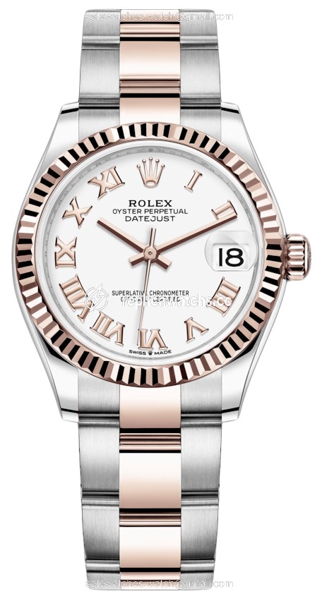Replica 278271 White Roman Oyster Rolex Datejust 31mm Stainless Steel and Rose Gold Ladies Watch Replica 278271 White Roman Oyster Rolex Datejust 31mm Stainless Steel and Rose Gold Ladies Watch