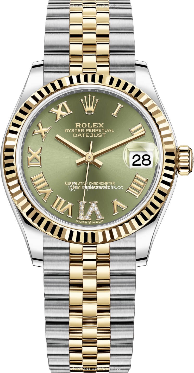Replica 278273 Green VI Roman Jubilee Rolex Datejust 31mm Stainless Steel and Yellow Gold Ladies Watch Replica 278273 Green VI Roman Jubilee Rolex Datejust 31mm Stainless Steel and Yellow Gold Ladies Watch