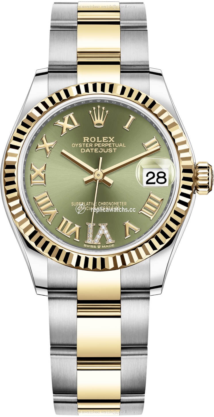 Replica 278273 Green VI Roman Oyster Rolex Datejust 31mm Stainless Steel and Yellow Gold Ladies Watch Replica 278273 Green VI Roman Oyster Rolex Datejust 31mm Stainless Steel and Yellow Gold Ladies Watch