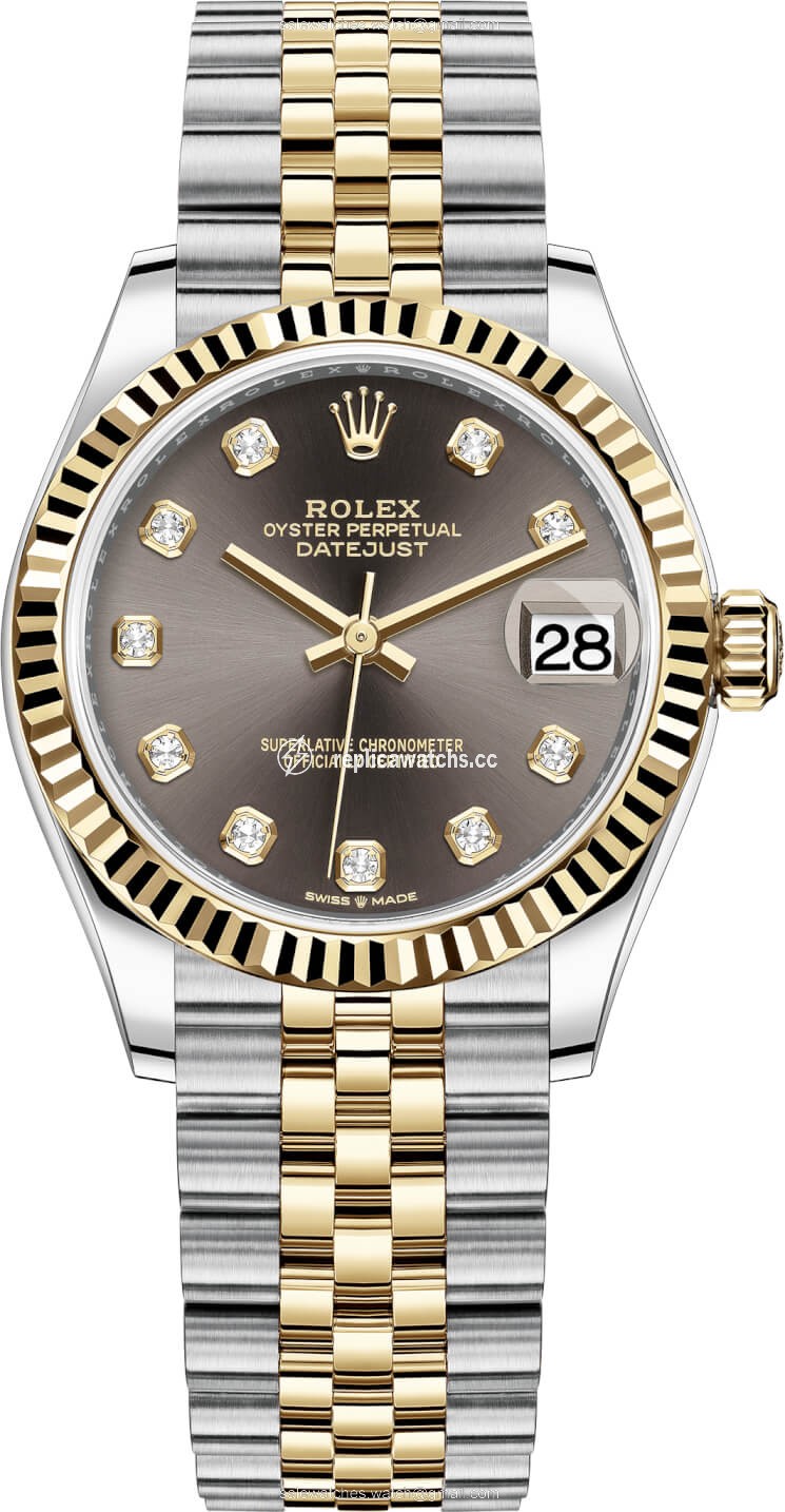 Replica 278273 Grey Diamond Jubilee Rolex Datejust 31mm Stainless Steel and Yellow Gold Ladies Watch Replica 278273 Grey Diamond Jubilee Rolex Datejust 31mm Stainless Steel and Yellow Gold Ladies Watch