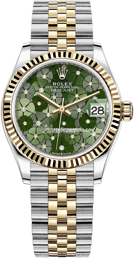 Replica 278273 Olive Green Floral Jubilee Rolex Datejust 31mm Stainless Steel and Yellow Gold Ladies Watch Replica 278273 Olive Green Floral Jubilee Rolex Datejust 31mm Stainless Steel and Yellow Gold Ladies Watch