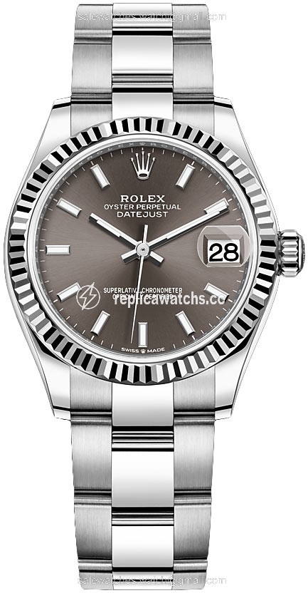 Replica 278274 Dark Grey Index Oyster Rolex Datejust 31mm Stainless Steel Ladies Watch Replica 278274 Dark Grey Index Oyster Rolex Datejust 31mm Stainless Steel Ladies Watch