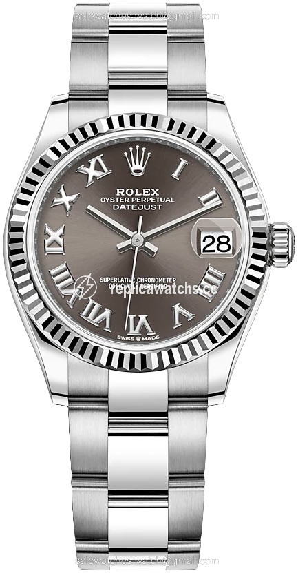 Replica 278274 Dark Grey Roman Oyster Rolex Datejust 31mm Stainless Steel Ladies Watch Replica 278274 Dark Grey Roman Oyster Rolex Datejust 31mm Stainless Steel Ladies Watch