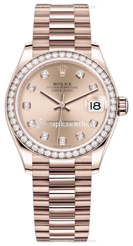 Replica 278285rbr Gold Diamond President Rolex Datejust 31mm Everose Gold Ladies Watch Replica 278285rbr Gold Diamond President Rolex Datejust 31mm Everose Gold Ladies Watch