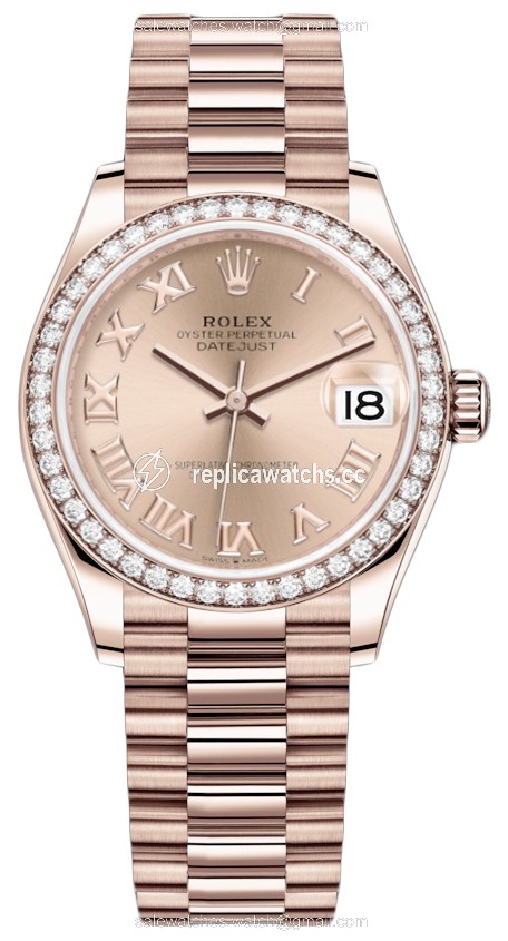 Replica 278285rbr Pink Roman President Rolex Datejust 31mm Everose Gold Ladies Watch Replica 278285rbr Pink Roman President Rolex Datejust 31mm Everose Gold Ladies Watch