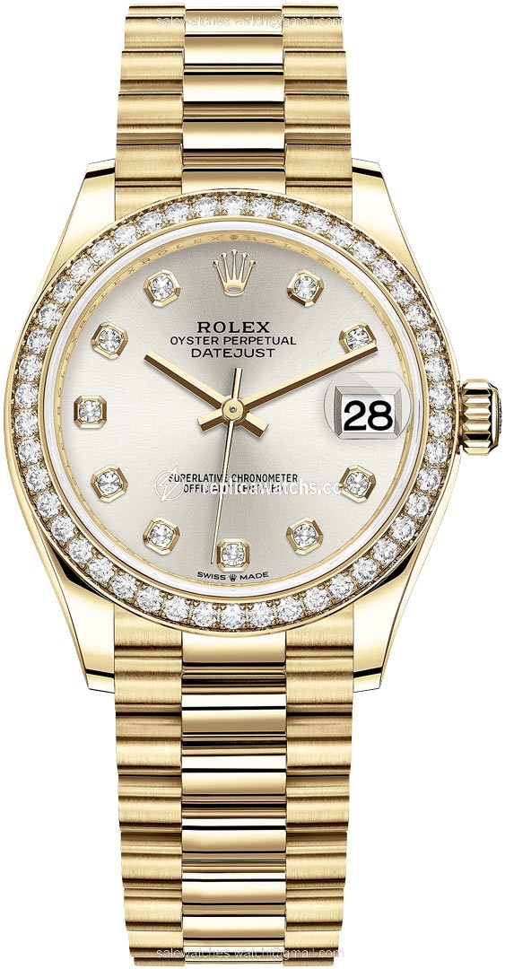 Replica 278288RBR Silver Diamond President Rolex Datejust 31mm Yellow Gold Ladies Watch Replica 278288RBR Silver Diamond President Rolex Datejust 31mm Yellow Gold Ladies Watch