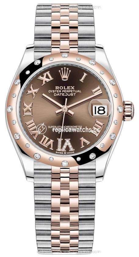 Replica 278341rbr Chocolate VI Roman Jubilee Rolex Datejust 31mm Stainless Steel and Rose Gold Ladies Watch Replica 278341rbr Chocolate VI Roman Jubilee Rolex Datejust 31mm Stainless Steel and Rose Gold Ladies Watch